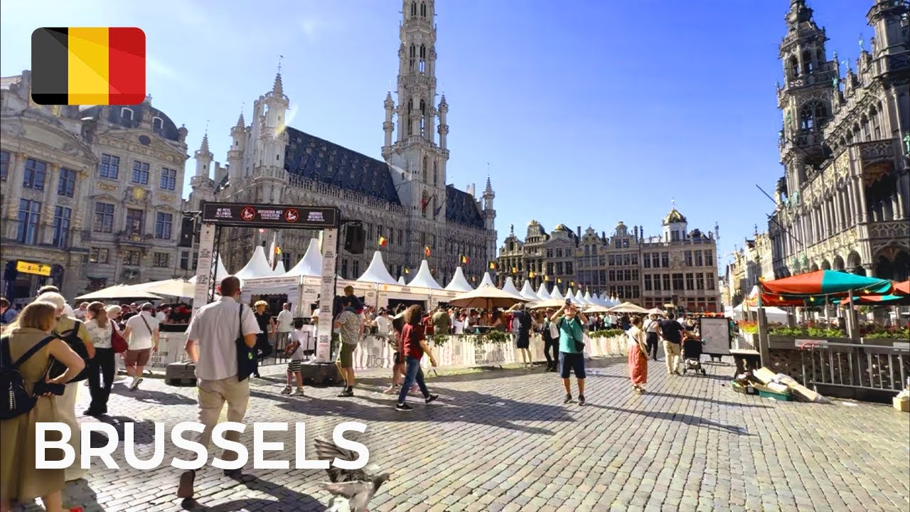 Брюссель, Бельгия 🇧🇪 | Пешеходный тур + Бельгийское пиво и еда | Влог