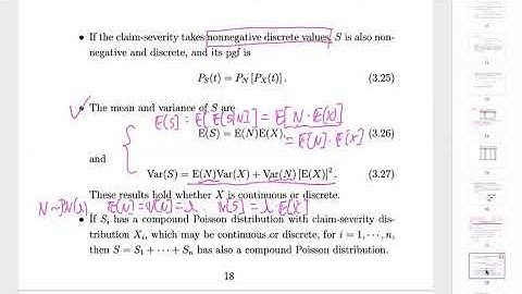 [MATH 5639 Actuarial Loss Models] Lecture 22: Ch3 Collective Risk Model