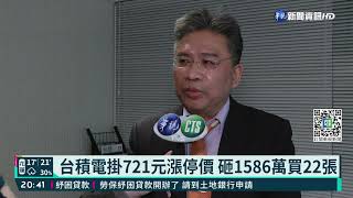 台積電掛721元漲停價 砸1586萬買22張｜華視新聞 20220106