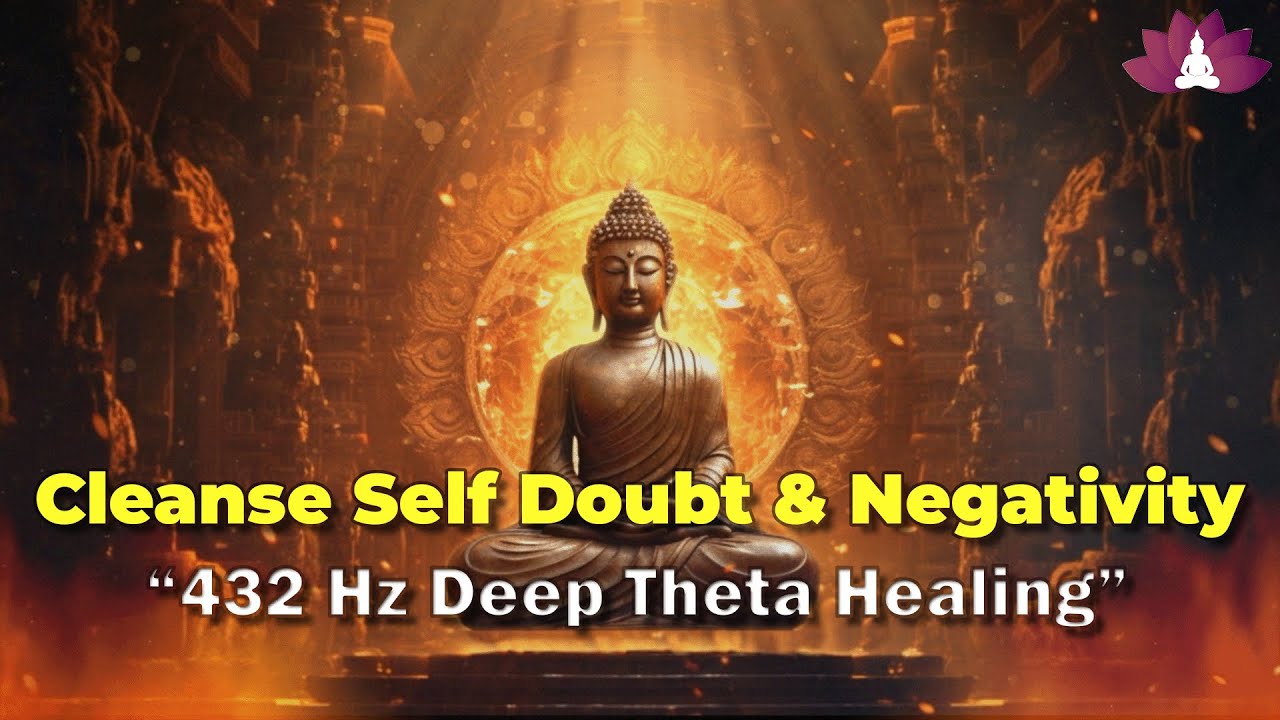 432 Hz Deep Theta Healing, Cleanse Self Doubt & Negativity, Mind / Body Relaxation | Binaural Beats