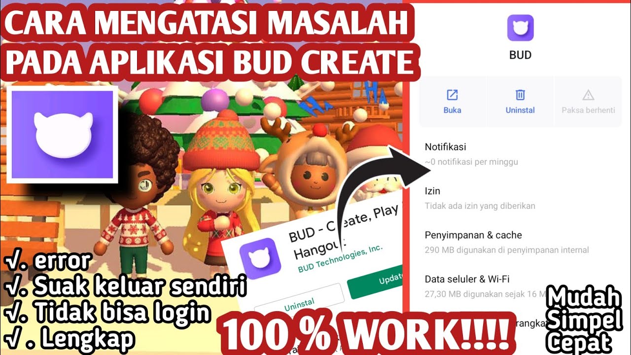 Cara Mengatasi Masalah Pada Aplikasi Bud Create || Cara Atasi Bud ...