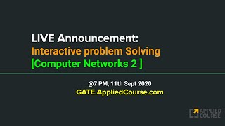 Celebrity LIVE: Interactive Problem Solving session on CN-2( GATE COMPUTER NETWORKS) Net Worth
