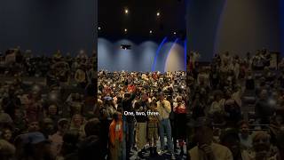 SURPRISE! Jaafar Jackson joins cast and director of MIcahel at a public screening!