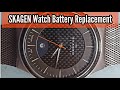 Skagen Watch Battery Replacement and Gasket Cleaning with Greasing | Watch Repair Channel