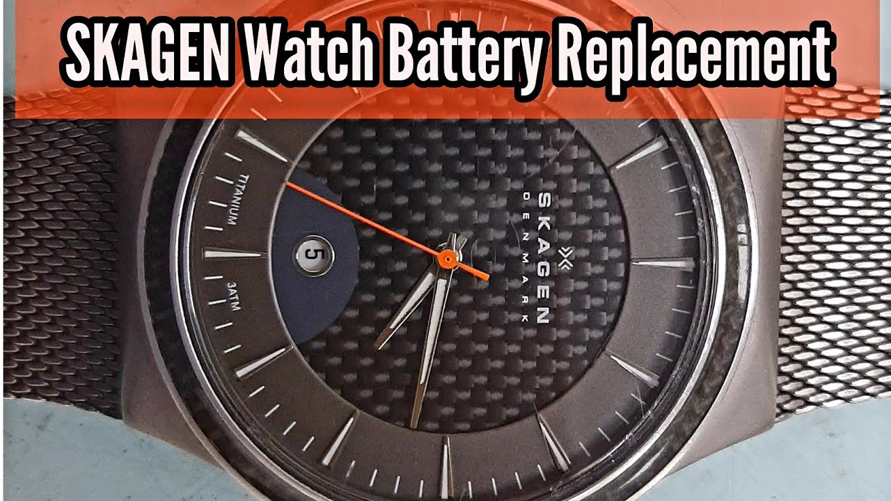 het is nutteloos Bedankt Aankondiging Skagen Watch Battery Replacement and Gasket Cleaning with Greasing | Watch  Repair Channel - YouTube