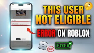 Fix "This user is not eligible to be added to this private server" Error in Roblox (100% Working)
