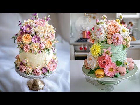 Stunning Floral & Vintage Sheet Cake Ideas | Unique and Beautiful Cake Designs | cake | Macaron thumbnail