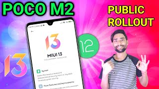 Poco M2 Miui 13.0.2.0 Android 12 Update Rollout | Public Rollout | Poco M2 New Update