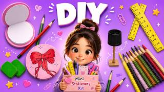 Mini Stationery Kit DIY ✨ Cute Mini School Supplies