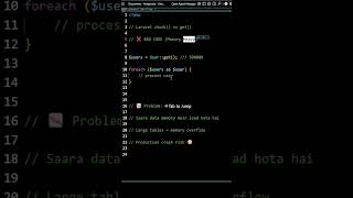 Laravel chunk() vs get() | Large Data Performance Fix