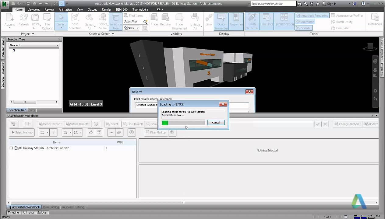 Quick Quantification in Navisworks and Change Analysis YouTube