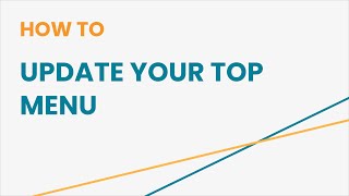 How to Update Your Top Menu