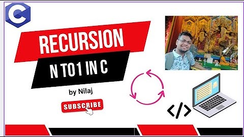 No Loops, Just Recursion! Print N to 1 in C 🧠