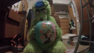 Blowing Up 2 Pink Disney Beachballs Disney Princess & Minnie Mouse