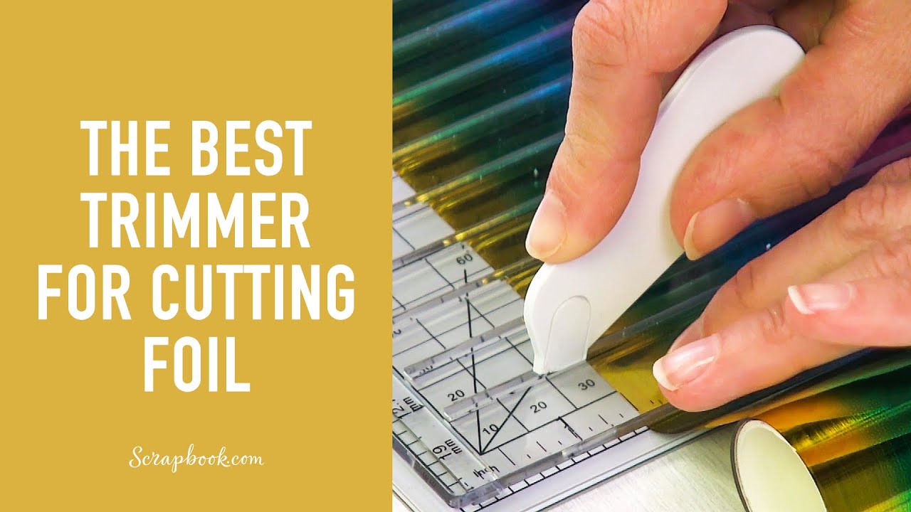 Get the Perfect Cut on Foil & Paper! Spellbinders Quick Trimmer YouTube