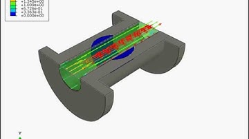 Fluid-structure interaction analysis of flow through a ball valve