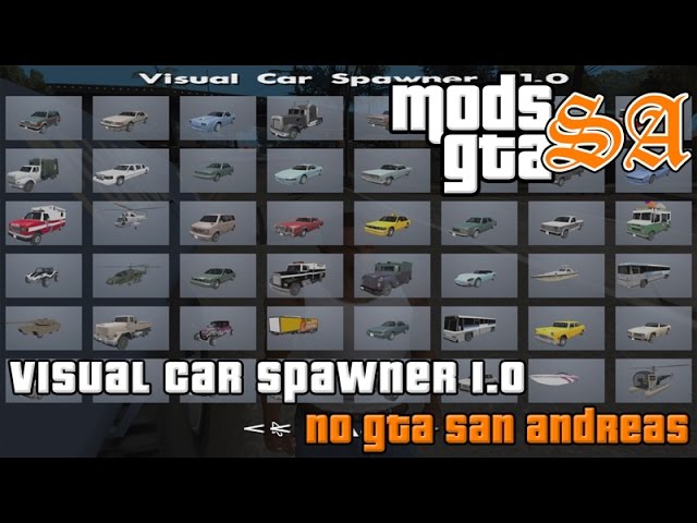 Como instalar o mod Vehicle Spawner no GTA SA e ter qualquer veículo do  jogo!! 