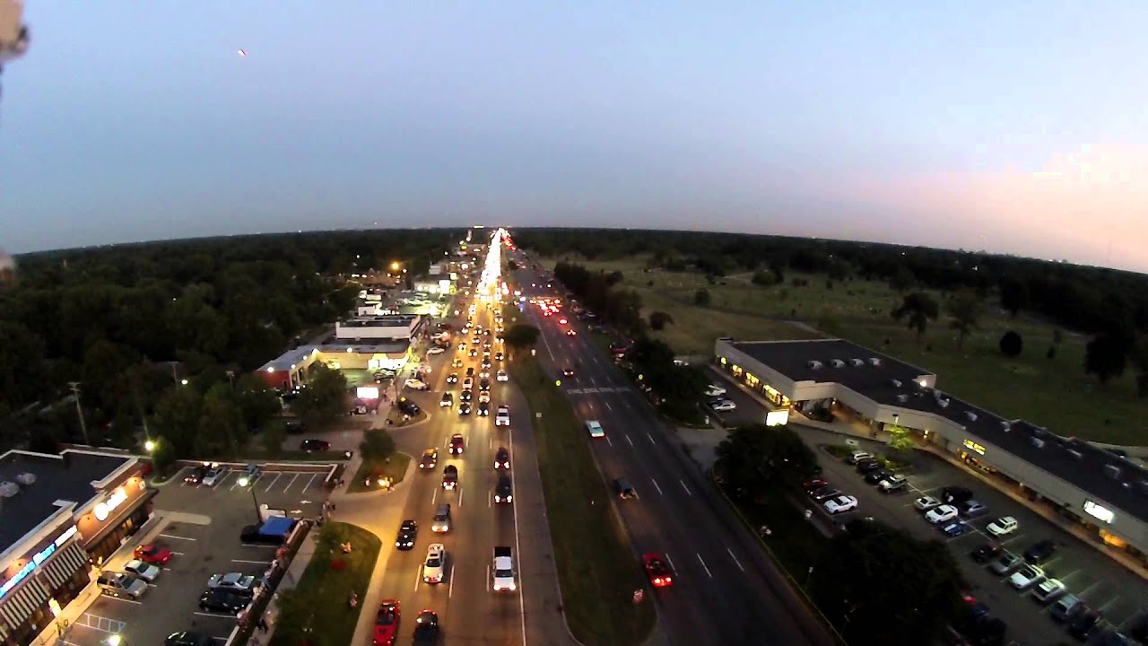 Woodward Dream Cruise 2015 Drone Footage Flying North YouTube