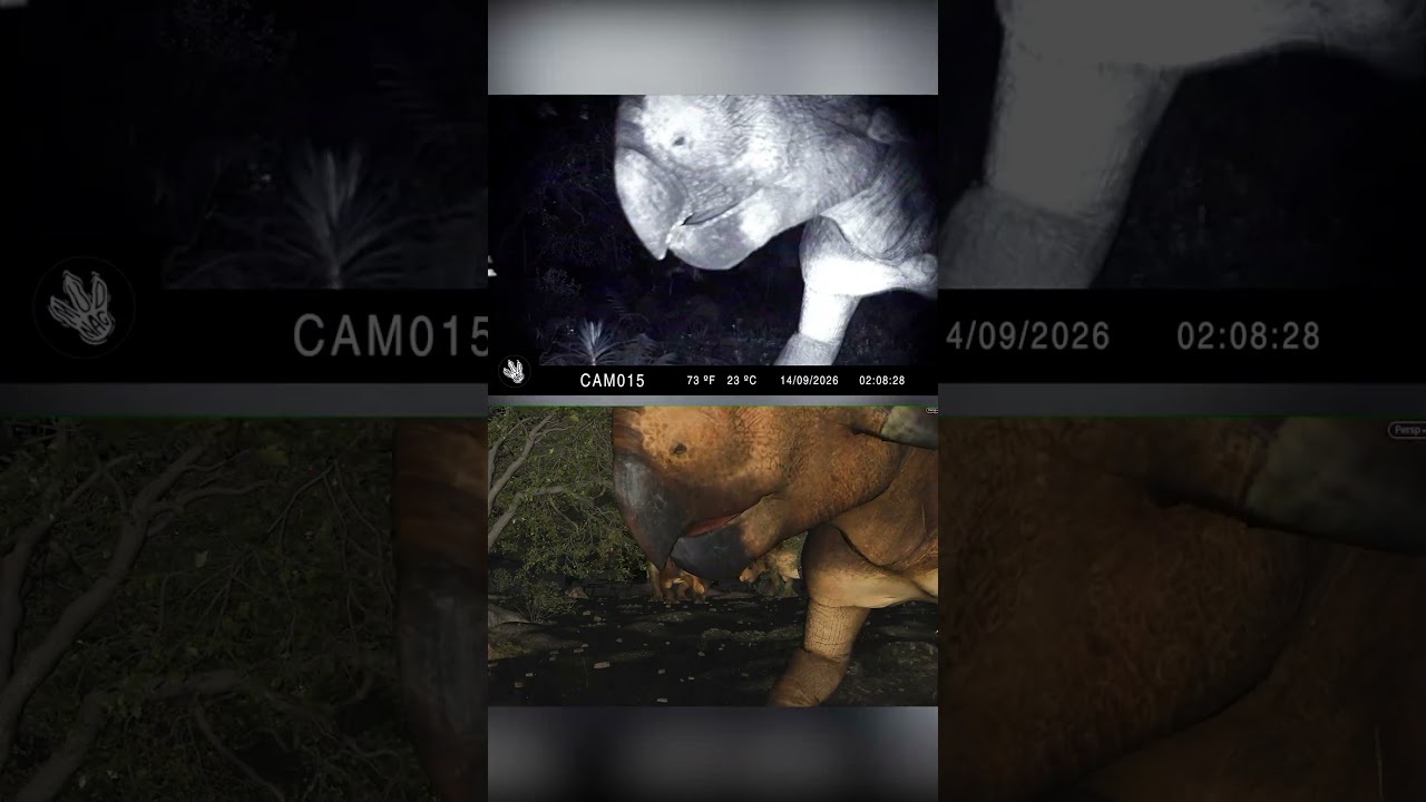 The Sighting of EMELA NTOUKA | VHS Dinosaur Analog Horror | Making Of  #cryptid #dinosaur #horror