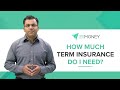 How much term life insurance do I need?