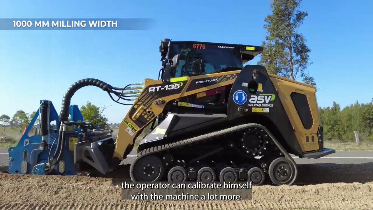 ASV RT-135 Posi-Track and Schibeci ST1000 Stabiliser