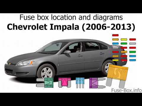 Fuse box location and diagrams: Chevrolet Impala (2006-2013)