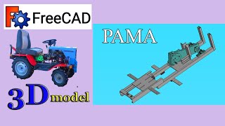 FreeCAD  3D model .Рама .