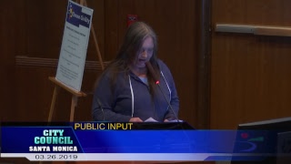 Santa Monica City Council Meeting March 26, 2019