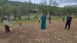 “From War to Joy | Farideh and Village Children in a Heartwarming Game of Football”
