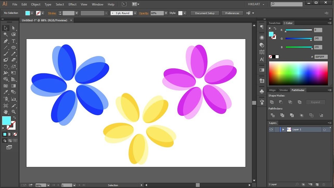 How to Draw Flowers in Adobe Illustrator