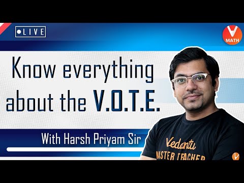 Know Everything About The V.O.T.E. | Vedantu Online Talent Exam | Harsh Priyam Sir | Vedantu Math