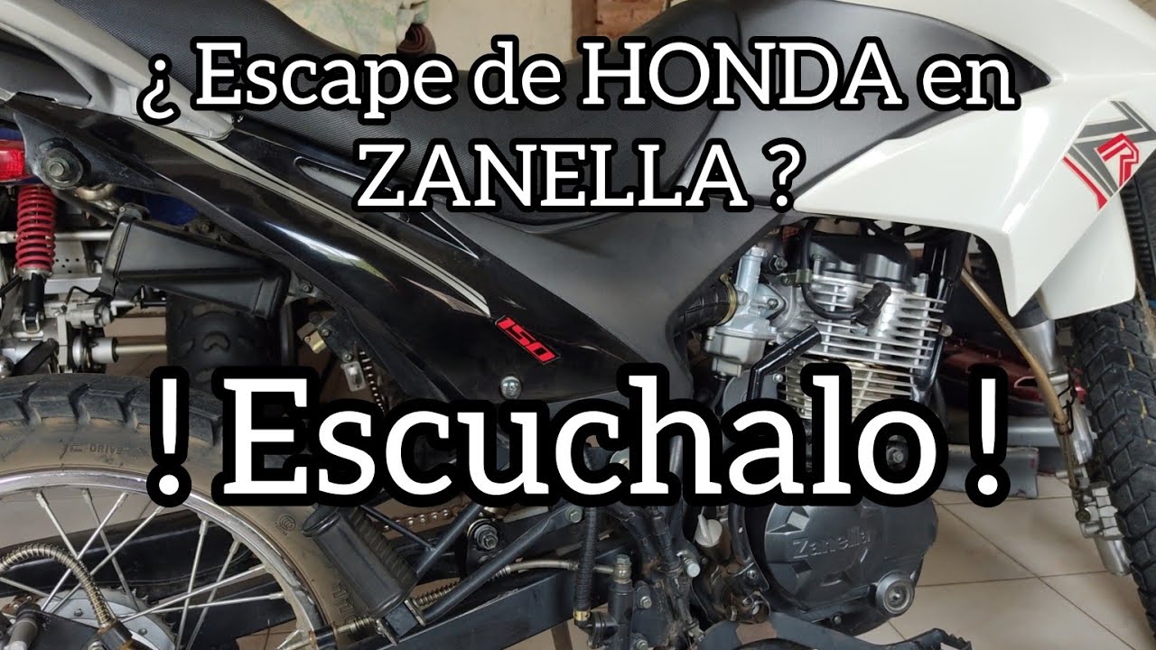Le coloco escape de Honda XR 150 a la Zanella ZR 150 ( Para bajar ruido ) - Parte 2 -