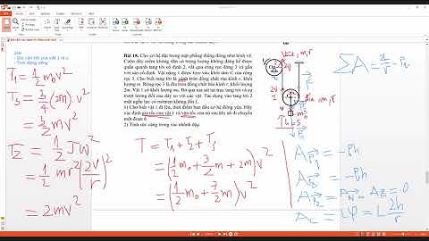 cơ học cơ sở 2 - luyện tập