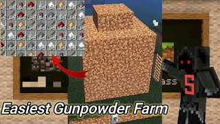 EASIEST 1.19 GUNPOWDER FARM for Minecraft Bedrock Edition! | for PS4/XBOX/Switch/PC/MCPE by CreepyTroop Highlights 76 views 1 year ago 4 minutes, 51 seconds