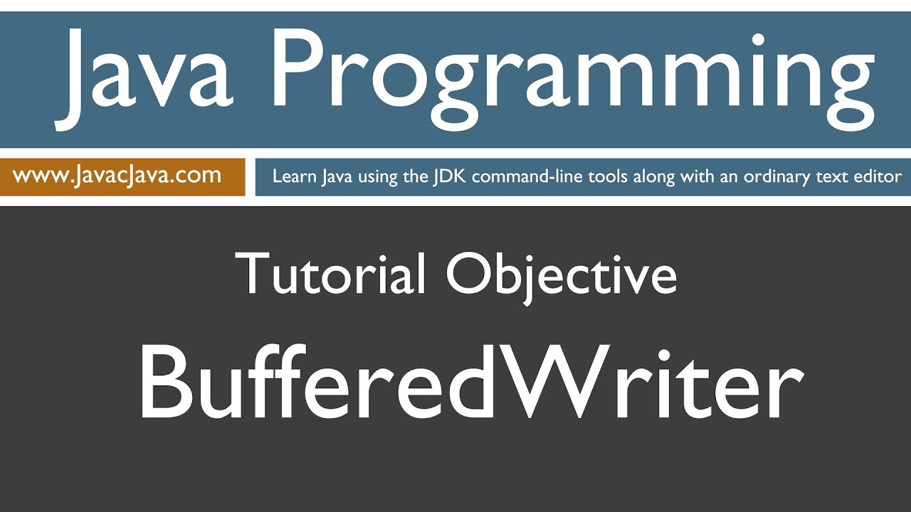 How to write using bufferedwriter