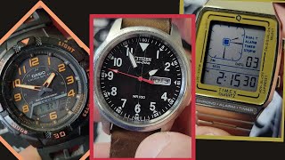 What's a Work Watch?  Review of Casio Tough Solar, Citizen BM818003E, Timex Q Reissue
