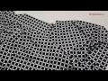 Black and white grid squares pattern nylon spandex fabric