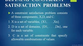 Constraint Satisfaction Problems (AI - 27)