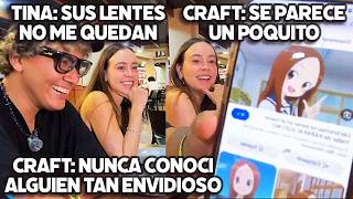 CRAFT  LOQUEA A TINA POR TENER ENVIDIA DE SUS LENTES + LA COMPARAN CON UN PERSONAJE DE ANIME