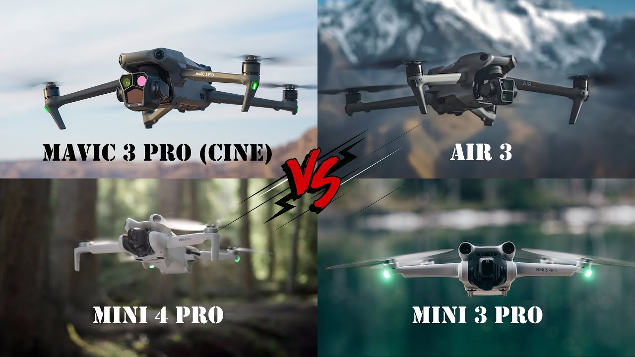 Büyük Drone Testi - Dji Mavic 3 Pro (Cine) vs. Air 3 vs. Mini 4 Pro vs ...