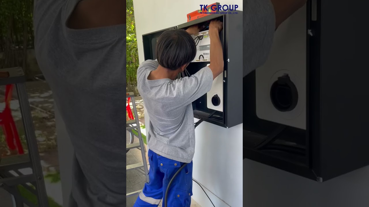 ติดตามช่างไปดูขั้นตอนการติดตั้ง EV Charger จาก TK Group