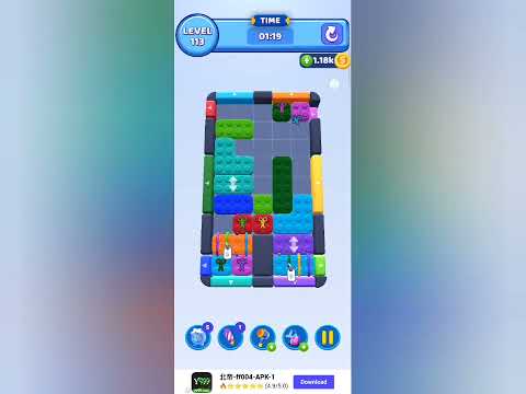 Color Block Jam Level 113 Solution 🎮