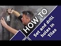 How to cut tiles around pipes and drill holes in bathrooms  toilets  tile mountains