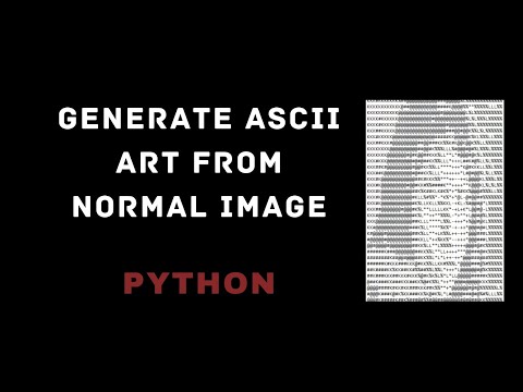 Making ASCII art from normal image using Python