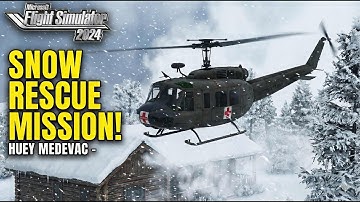 Medevac Mission: Can the Huey Survive This Aspen Storm? | MSFS 2024