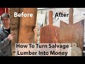 How To Turn Salvage Lumber Into Money | Antique Cutting Board DIY