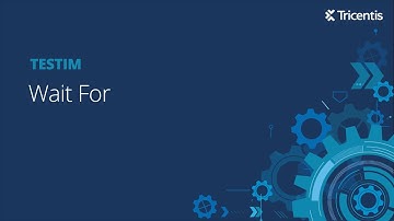 Testim: Wait For