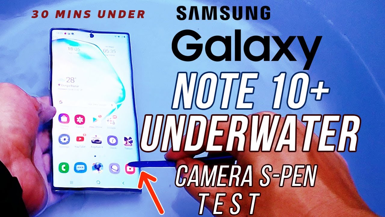 Samsung Galaxy Note 10 Plus Water Test 