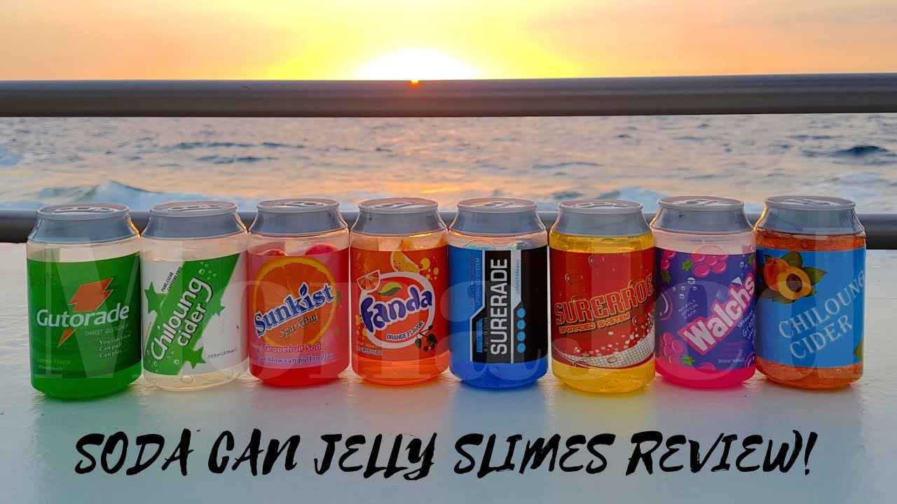 Soda Can Slimes Jelly Soft Squeeze Squishy Jelly Pudding Slimes! YouTube