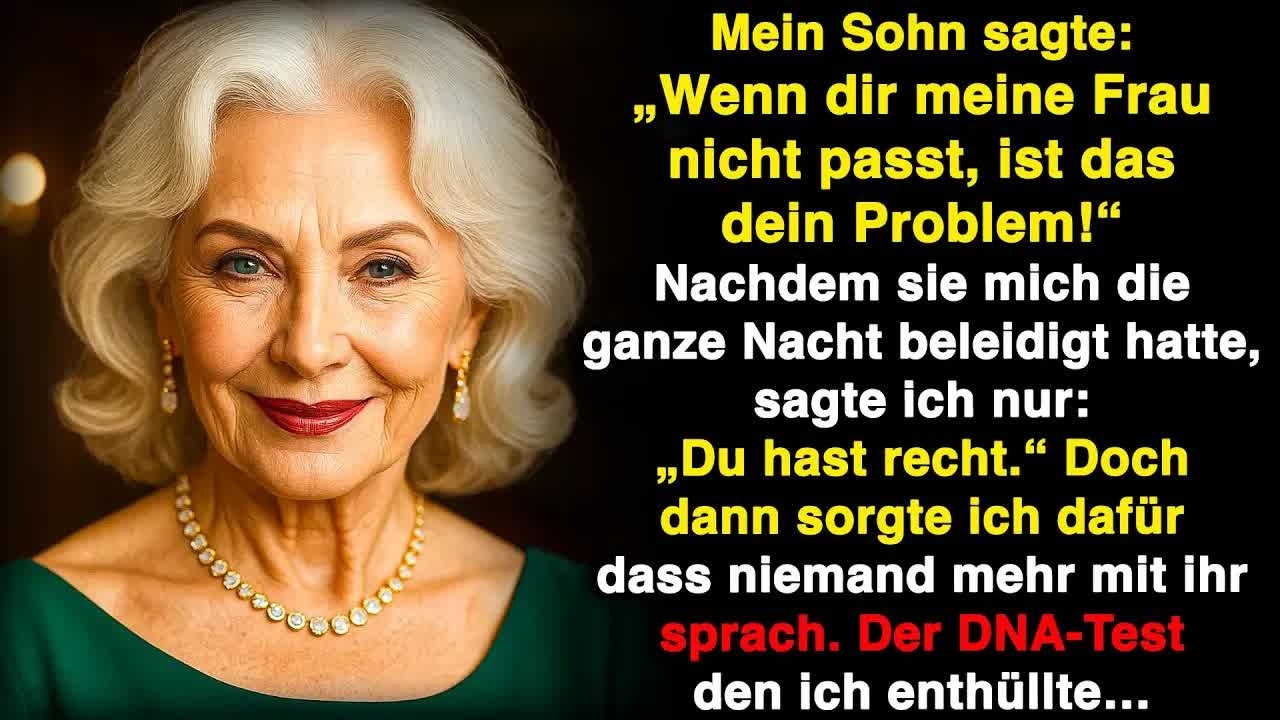 Mein Sohn： „Wenn dir meine Frau nicht passt, ist das dein Problem!“ – nach all den Beleidigungen